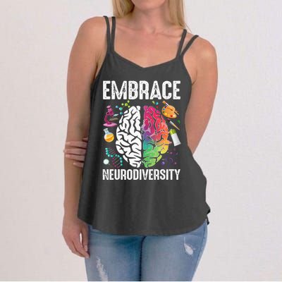 Embrace Neurodiversity Autism Awareness ASD Women's Strappy Tank