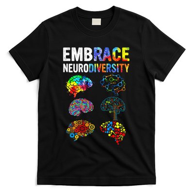 Embrace Neurodiversity Autism Awareness ASD T-Shirt