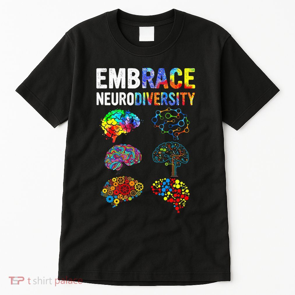 Embrace Neurodiversity Autism Awareness ASD Tall T-Shirt