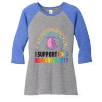 Embrace Neurodiversity Autism Spectrum Adhd Asd Rainbow Gift Women's Tri-Blend 3/4-Sleeve Raglan Shirt