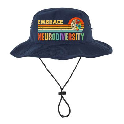 Embrace Neurodiversity Autism Awareness ASD ADHD Vintage Bucket Hat