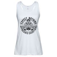 Expect Nothing Appreciate Everything Spiritual Lotus Yoga Ladies Essential Flowy Tank