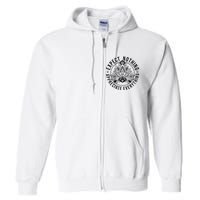 Expect Nothing Appreciate Everything Spiritual Lotus Yoga Full Zip Hoodie