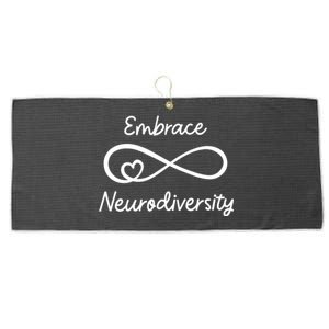 Embrace Neurodiversity Autism Awareness Teacher Mom Large Microfiber Waffle Golf Towel