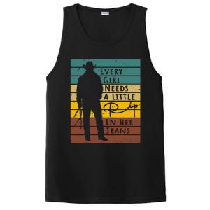 Every  Needs A Little Rip In Her Jeans Funny Quote PosiCharge Competitor Tank