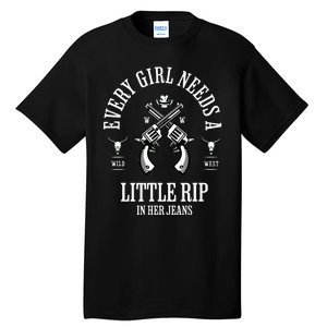 Every  Needs A Little Rip In Her Jeans retro Tall T-Shirt