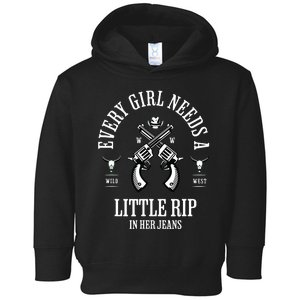 Every  Needs A Little Rip In Her Jeans retro Toddler Hoodie