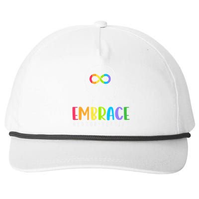 Embrace Neurodiversity Autism Snapback Five-Panel Rope Hat