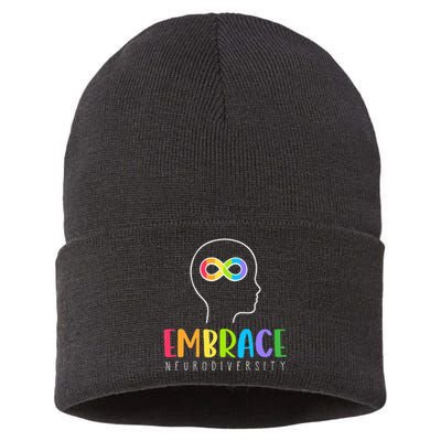 Embrace Neurodiversity Autism Sustainable Knit Beanie