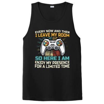 Every Now And Then I Leave My Room Funny Gaming Gamer Gift PosiCharge Competitor Tank