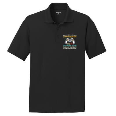 Every Now And Then I Leave My Room Funny Gaming Gamer Gift PosiCharge RacerMesh Polo