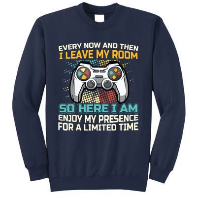 Every Now And Then I Leave My Room Funny Gaming Gamer Gift Sweatshirt