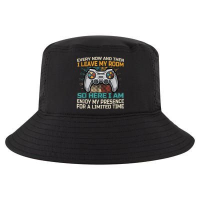 Every Now And Then I Leave My Room Funny Gaming Gamer Gift Cool Comfort Performance Bucket Hat