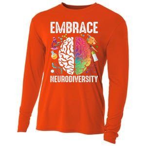 Embrace Neurodiversity Autism Awareness ASD  Wo kid Cooling Performance Long Sleeve Crew