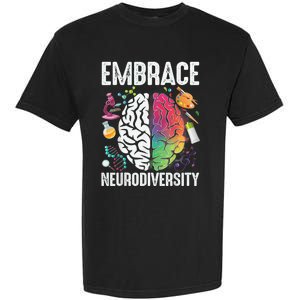 Embrace Neurodiversity Autism Awareness ASD  Wo kid Garment-Dyed Heavyweight T-Shirt