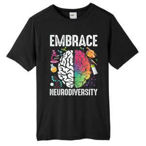 Embrace Neurodiversity Autism Awareness ASD  Wo kid Tall Fusion ChromaSoft Performance T-Shirt