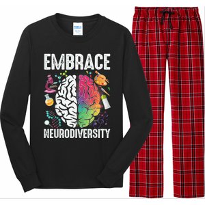 Embrace Neurodiversity Autism Awareness ASD  Wo kid Long Sleeve Pajama Set