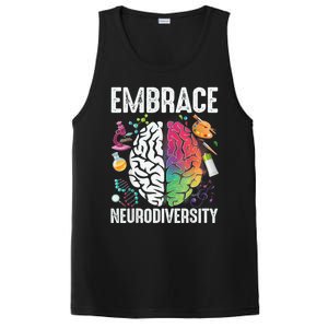 Embrace Neurodiversity Autism Awareness ASD  Wo kid PosiCharge Competitor Tank