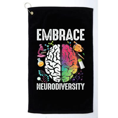 Embrace Neurodiversity Autism Awareness ASD  Wo kid Platinum Collection Golf Towel