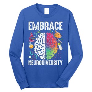 Embrace Neurodiversity Autism Awareness ASD  Wo kid Long Sleeve Shirt