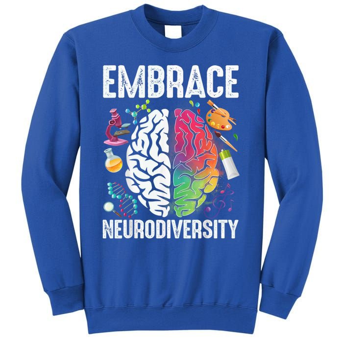 Embrace Neurodiversity Autism Awareness ASD  Wo kid Sweatshirt