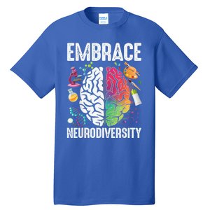 Embrace Neurodiversity Autism Awareness ASD  Wo kid Tall T-Shirt