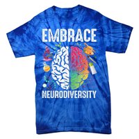 Embrace Neurodiversity Autism Awareness ASD  Wo kid Tie-Dye T-Shirt