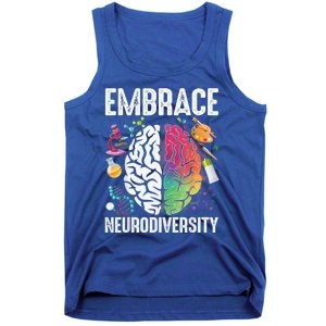 Embrace Neurodiversity Autism Awareness ASD  Wo kid Tank Top