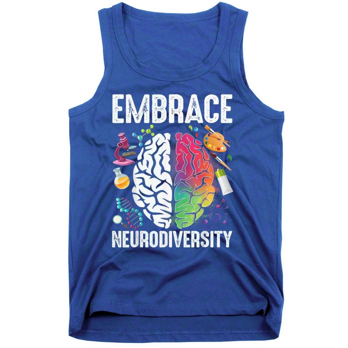 Embrace Neurodiversity Autism Awareness ASD  Wo kid Tank Top