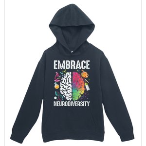 Embrace Neurodiversity Autism Awareness ASD  Wo kid Urban Pullover Hoodie