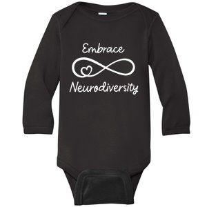 Embrace Neurodiversity Autism Awareness Teacher Mom Baby Long Sleeve Bodysuit