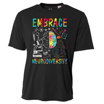 Embrace Neurodiversity Autism Awareness ASD Cooling Performance Crew T-Shirt