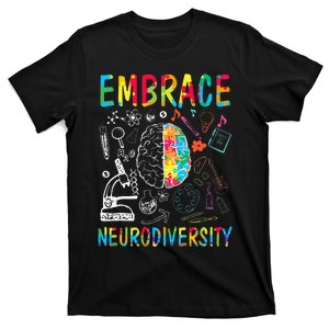 Embrace Neurodiversity Autism Awareness ASD T-Shirt