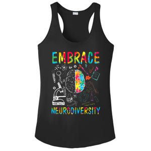 Embrace Neurodiversity Autism Awareness ASD Ladies PosiCharge Competitor Racerback Tank