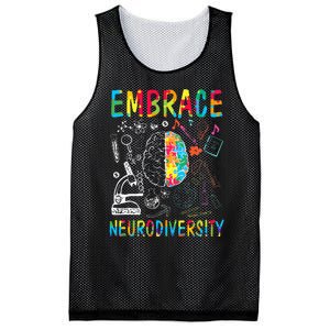 Embrace Neurodiversity Autism Awareness ASD Mesh Reversible Basketball Jersey Tank