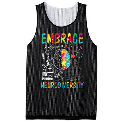 Embrace Neurodiversity Autism Awareness ASD Mesh Reversible Basketball Jersey Tank