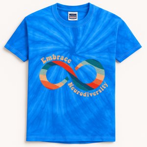 Embrace Neurodiversity Autism Awareness Spectrum Disorder Gift Kids Tie-Dye T-Shirt