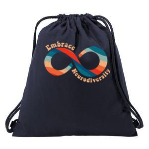 Embrace Neurodiversity Autism Awareness Spectrum Disorder Gift Drawstring Bag