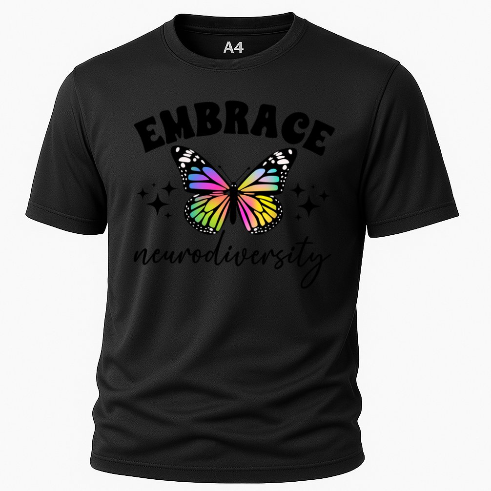 Embrace Neurodiversity Autism Neurodivergent Gift Cooling Performance Crew T-Shirt