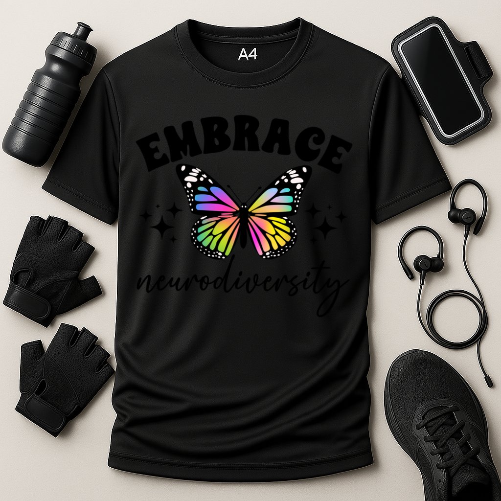 Embrace Neurodiversity Autism Neurodivergent Gift Cooling Performance Crew T-Shirt
