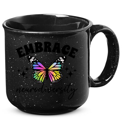 Embrace Neurodiversity Autism Neurodivergent Gift 15oz Campfire Ceramic Mug