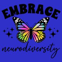 Embrace Neurodiversity Autism Neurodivergent Gift Women's V-Neck T-Shirt