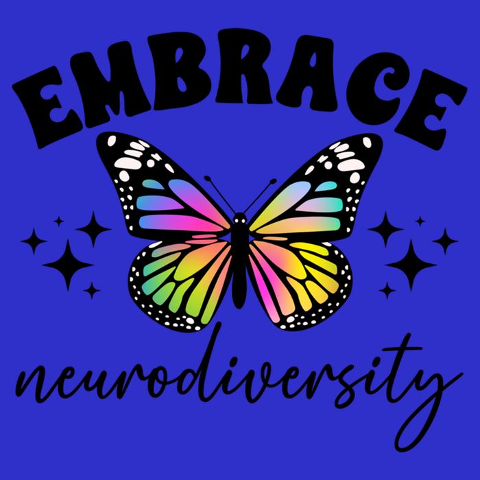Embrace Neurodiversity Autism Neurodivergent Gift Women's V-Neck T-Shirt