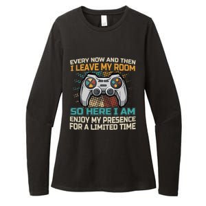 Every Now And Then I Leave My Room Funny Gaming Gamer Gift Womens CVC Long Sleeve Shirt