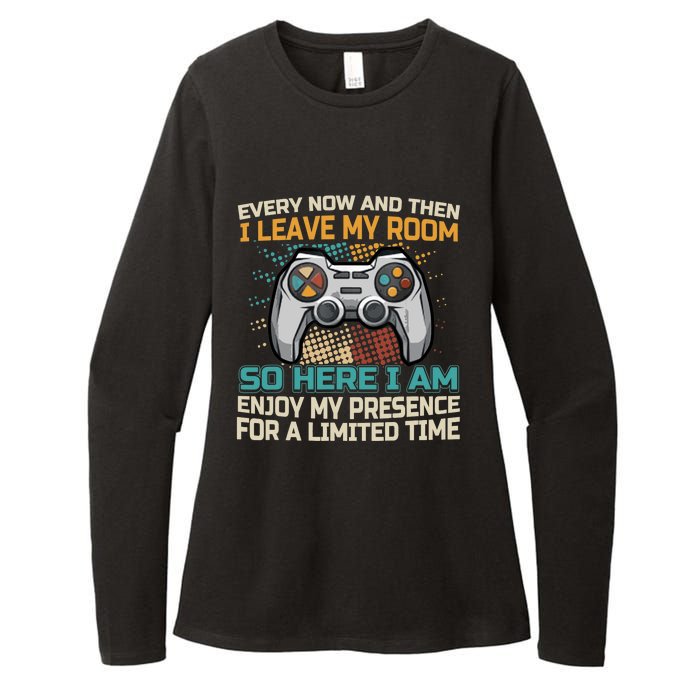 Every Now And Then I Leave My Room Funny Gaming Gamer Gift Womens CVC Long Sleeve Shirt