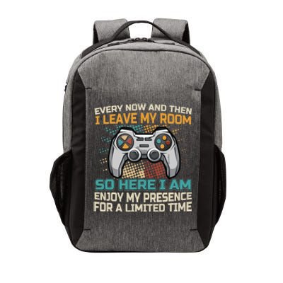 Every Now And Then I Leave My Room Funny Gaming Gamer Gift Vector Backpack