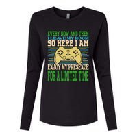 Every Now And Then I Leave My Room Gaming Funny Gamers Womens Cotton Relaxed Long Sleeve T-Shirt