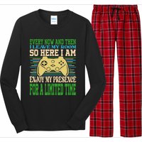 Every Now And Then I Leave My Room Gaming Funny Gamers Long Sleeve Pajama Set