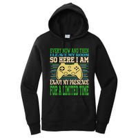 Every Now And Then I Leave My Room Gaming Funny Gamers Women's Pullover Hoodie