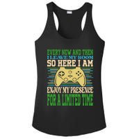 Every Now And Then I Leave My Room Gaming Funny Gamers Ladies PosiCharge Competitor Racerback Tank